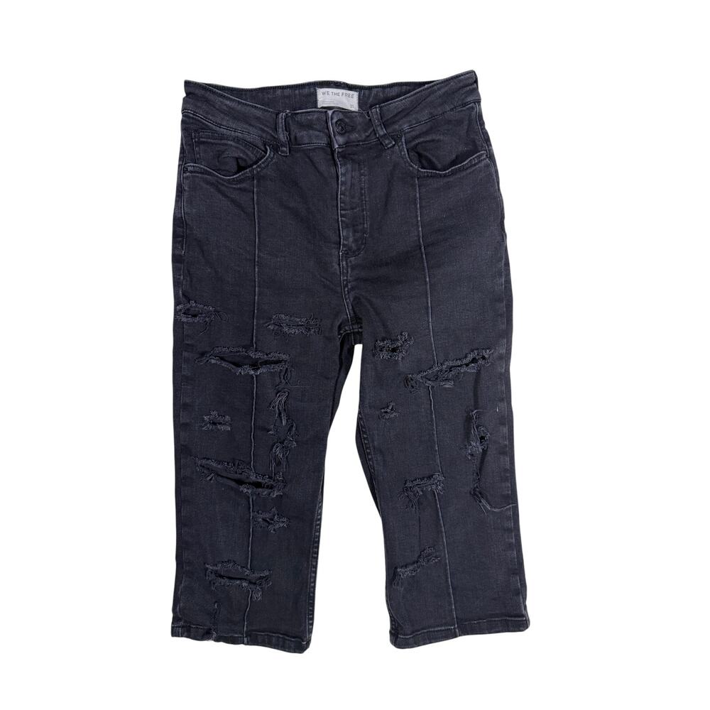 We the Free Capri Jeans Women's 31 Distressed Front Seams
